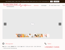Tablet Screenshot of praxis-drkropf.de